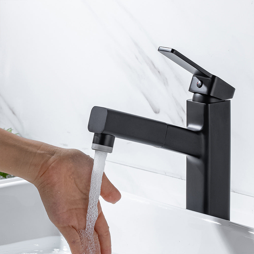 Eumtenr 1.5 GPM Single Handle Pre-Rinse Bathroom Faucet Suitable for Tall Body Basins