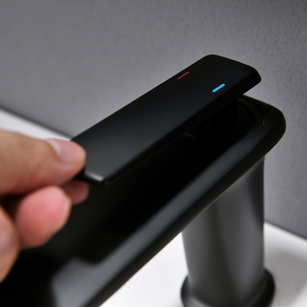 Modern Cold and Hot Single Handle Built-In Switch Bathroom Faucet