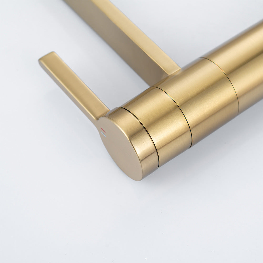 Brass Single-Handle Bathroom Sink Faucet - Polished Chrome