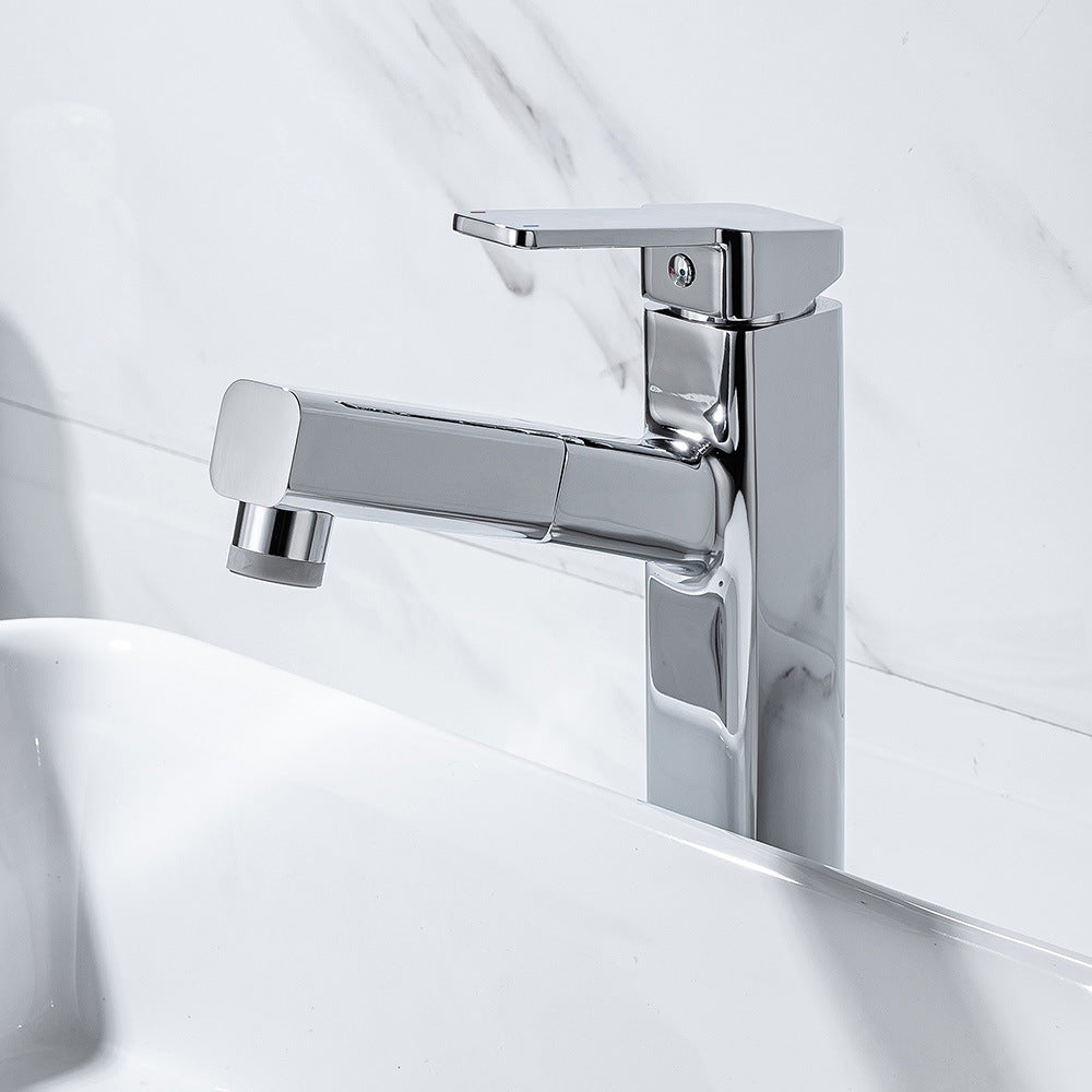 Eumtenr 1.5 GPM Single Handle Pre-Rinse Bathroom Faucet Suitable for Tall Body Basins