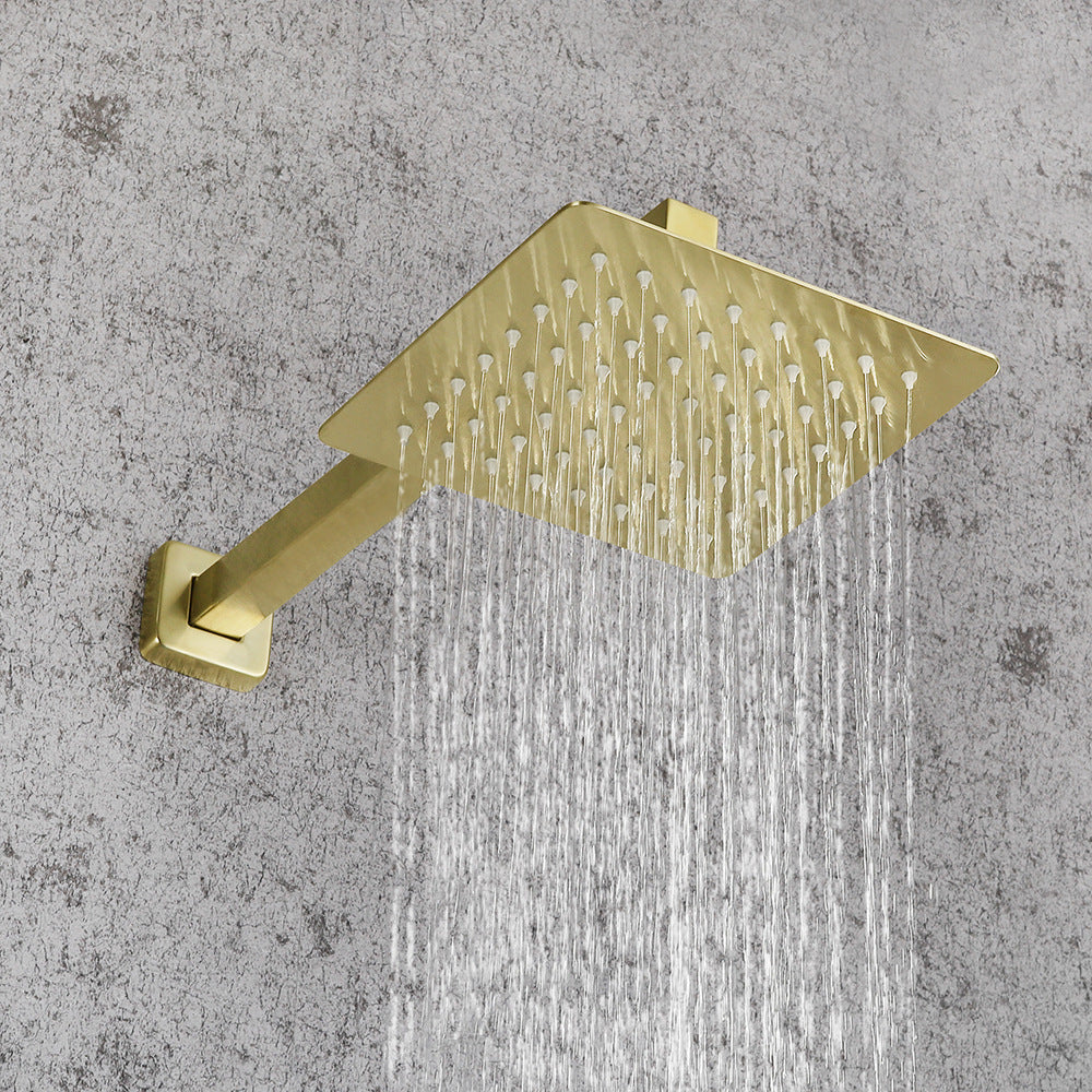 Eumtenr 8 Inch All Brass Shower with Dual Function Wall Mounted Shower Set