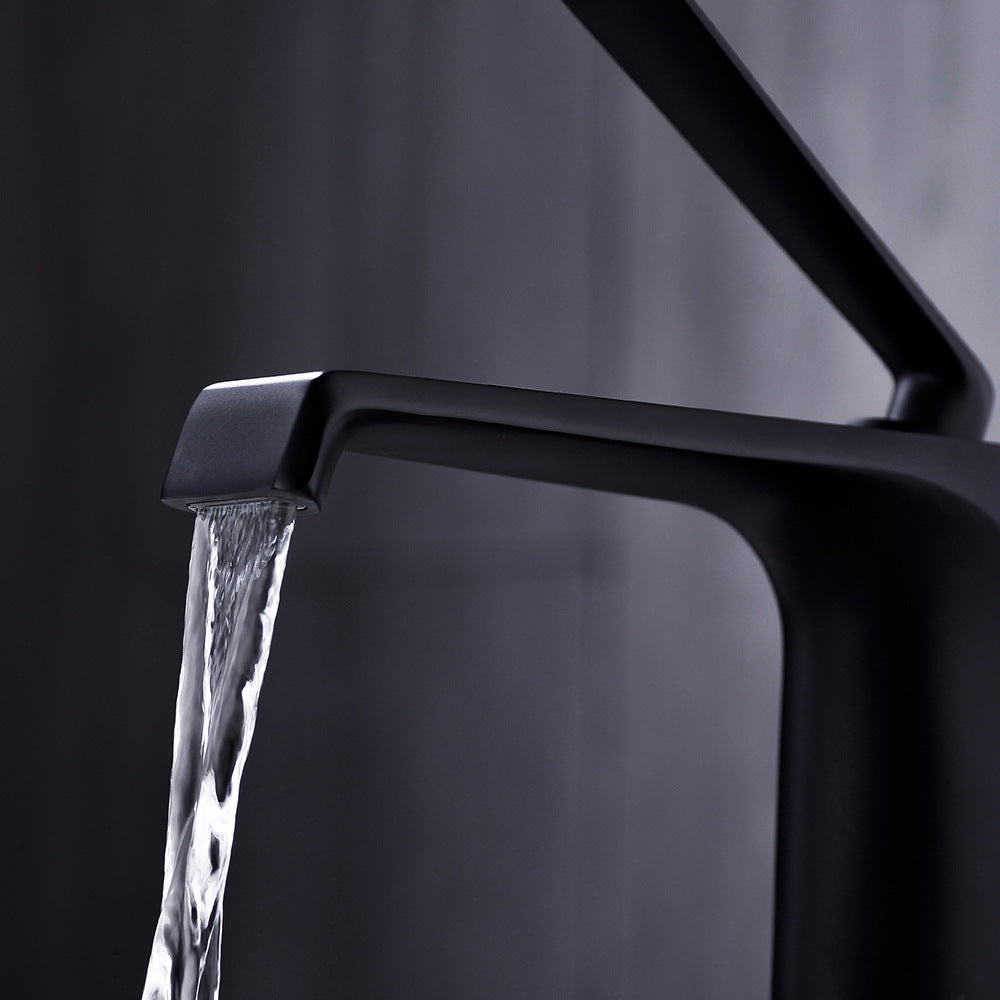 Brass One-Handle Modern Waterfall Bathroom Sink Faucet