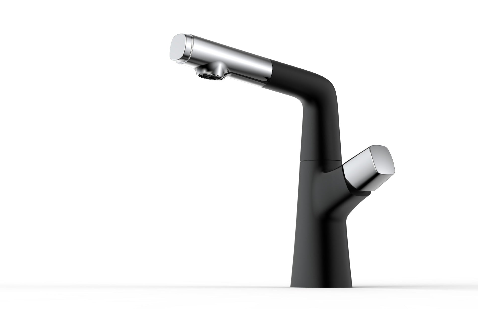 Full Brass Hot and Cold Water Lifting and Pull-Out Bathroom Faucet