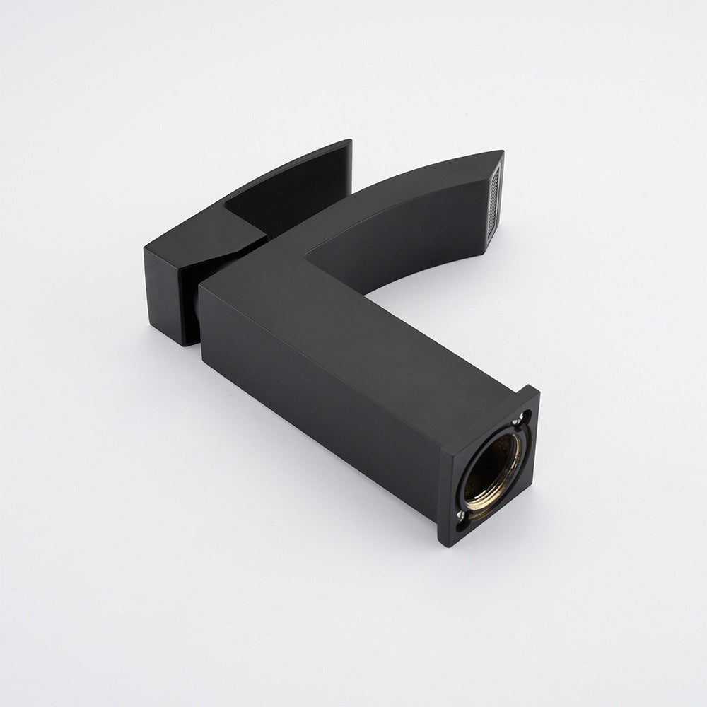 Brass Square Hot and Cold Water Bathroom Faucet