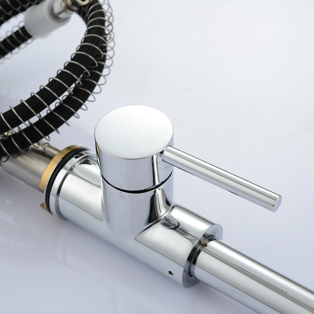 Eumtenr Kitchen Sink Faucet, Kitchen Faucet Brass with Pull Down Sprayer