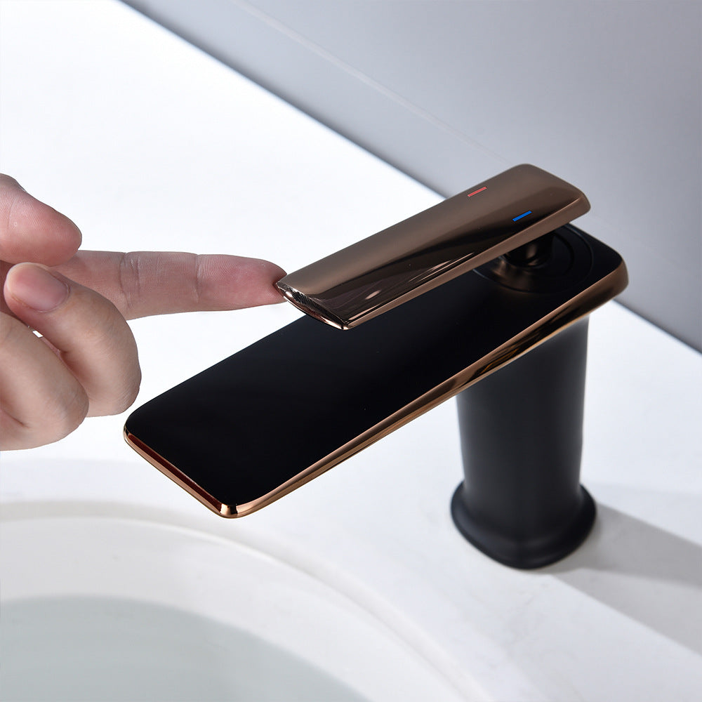 Modern Cold and Hot Single Handle Built-In Switch Bathroom Faucet