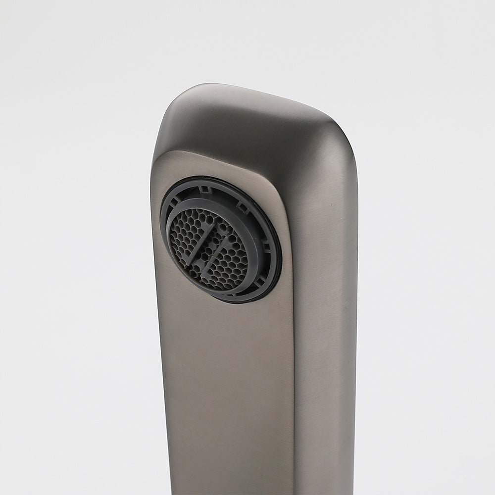 Eumtenr All Brass Cold and Hot Single Hole Kitchen Faucet