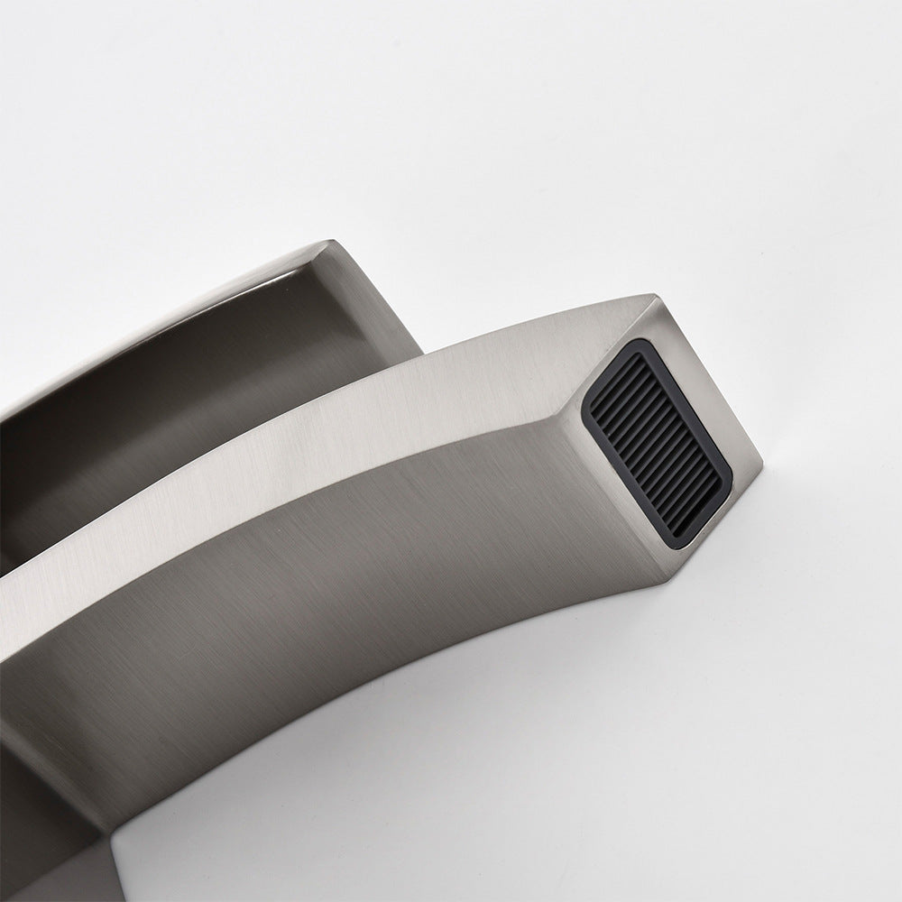 Brass Square Hot and Cold Water Bathroom Faucet
