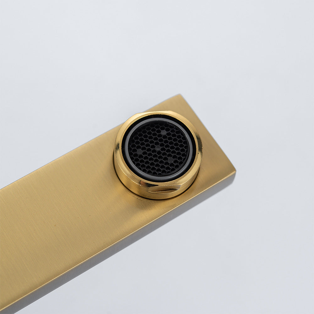 Brass Single-Handle Bathroom Sink Faucet