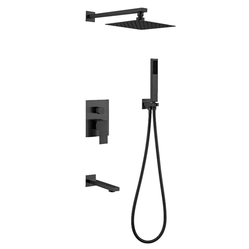 8 Inch Square Shower Faucet Set Wall Mount Bathroom Shower System