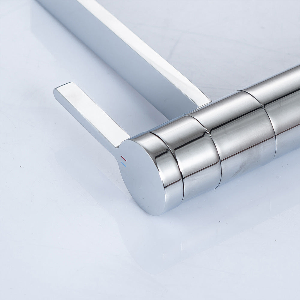 Brass Single-Handle Bathroom Sink Faucet