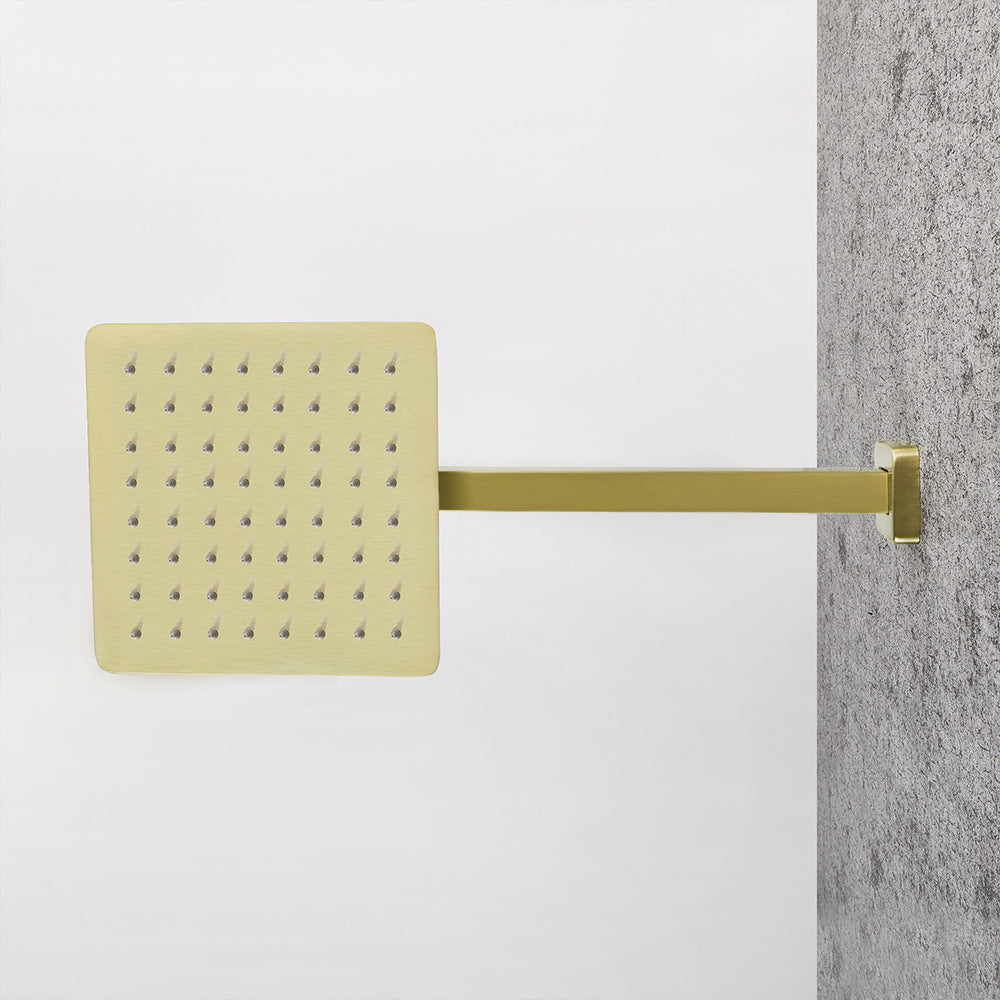 Eumtenr 8 Inch All Brass Shower with Dual Function Wall Mounted Shower Set