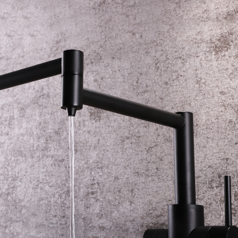 Full Brass Folding Dual Purpose Kitchen Faucet for Water Purification