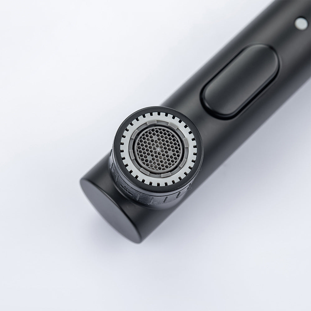 Full Brass Hot and Cold Water Multi-Function Pull Down Bathroom Countertop Basin Bathroom Faucet