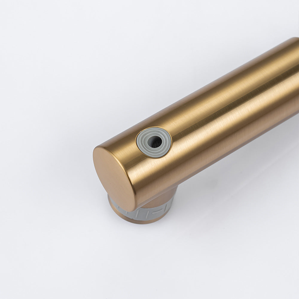 Full Brass Hot and Cold Water Multi-Function Pull Down Bathroom Countertop Basin Bathroom Faucet