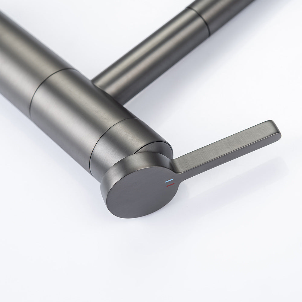 Eumtenr 1.5 GPM Single Hole Pre-Rinse Bathroom Faucet with Pull Down Sprayer