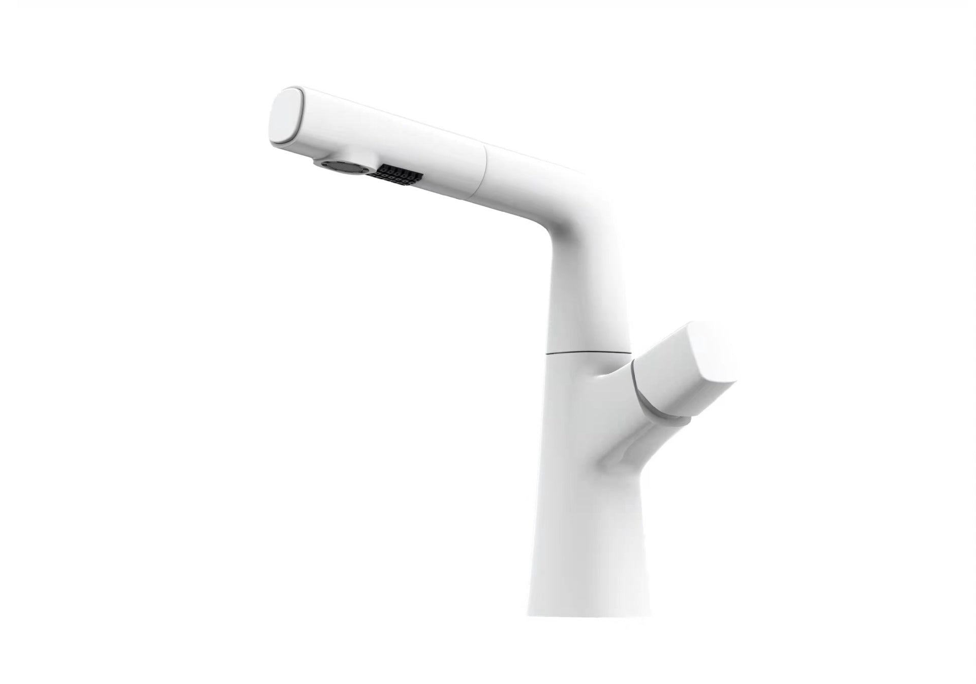 Full Brass Hot and Cold Water Lifting and Pull-Out Bathroom Faucet