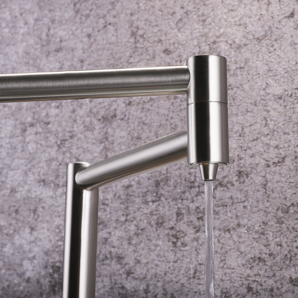 Full Brass Folding Dual Purpose Kitchen Faucet for Water Purification