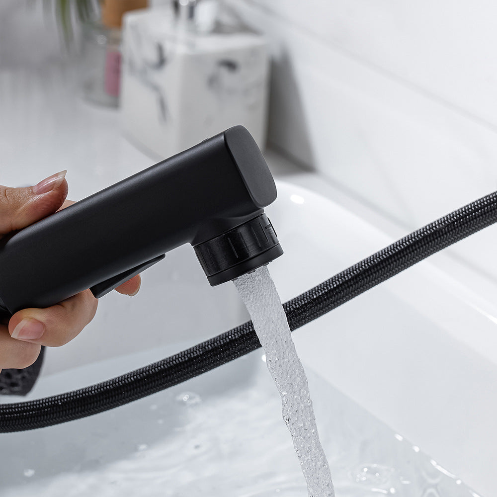 Single Handle Cold and Hot Water Bathroom Faucet Suitable for Tall Body Basins