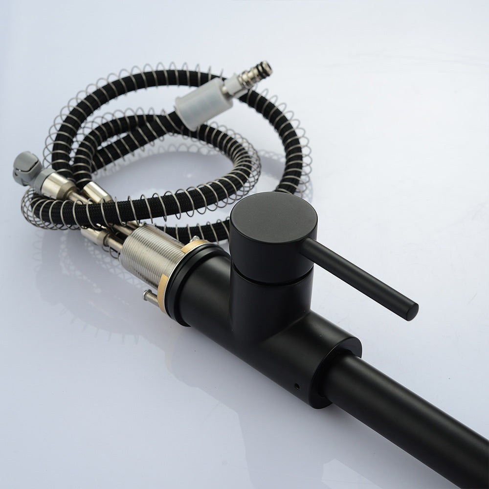 Eumtenr Kitchen Sink Faucet, Kitchen Faucet Brass with Pull Down Sprayer