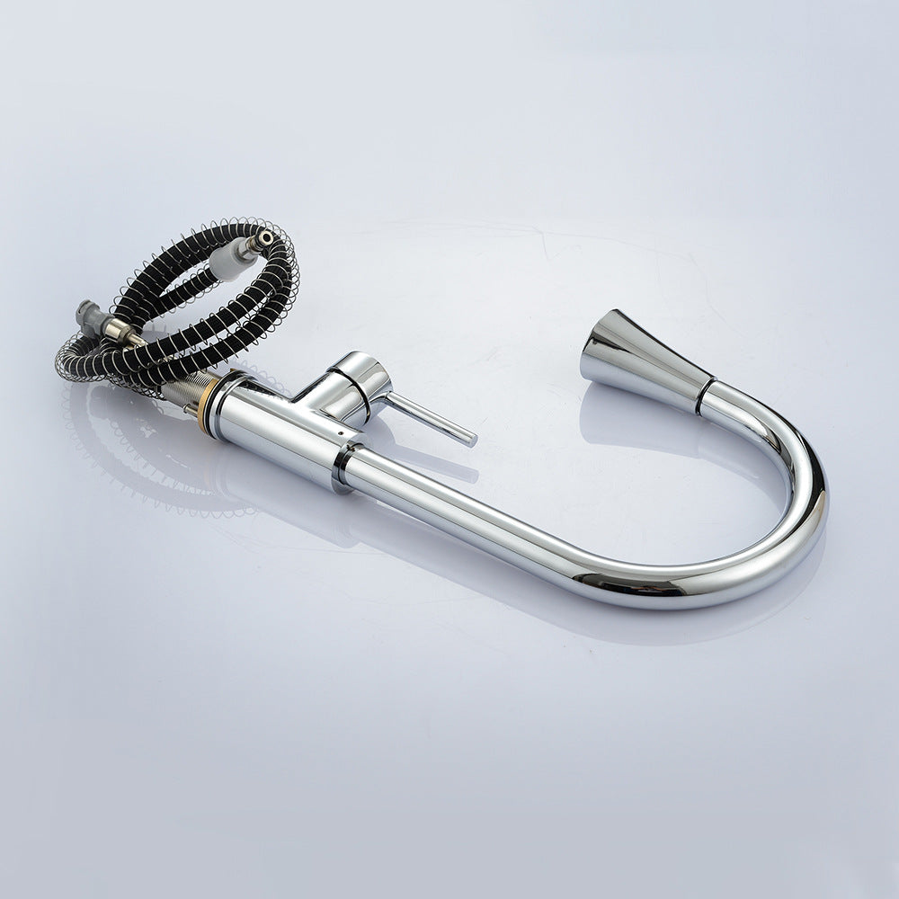 Eumtenr Kitchen Sink Faucet, Kitchen Faucet Brass with Pull Down Sprayer