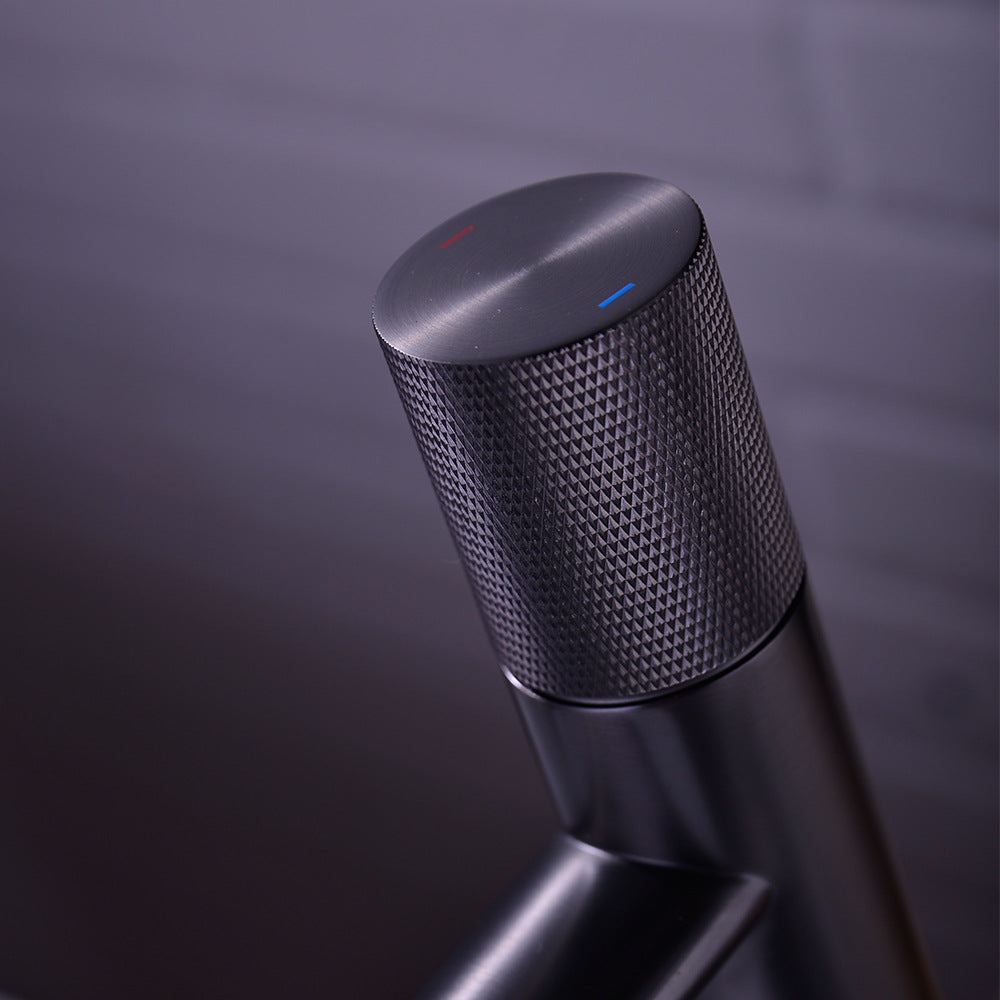 Eumtenr Counter Basin Single Handle Hot and Cold Bathroom Faucet - High End