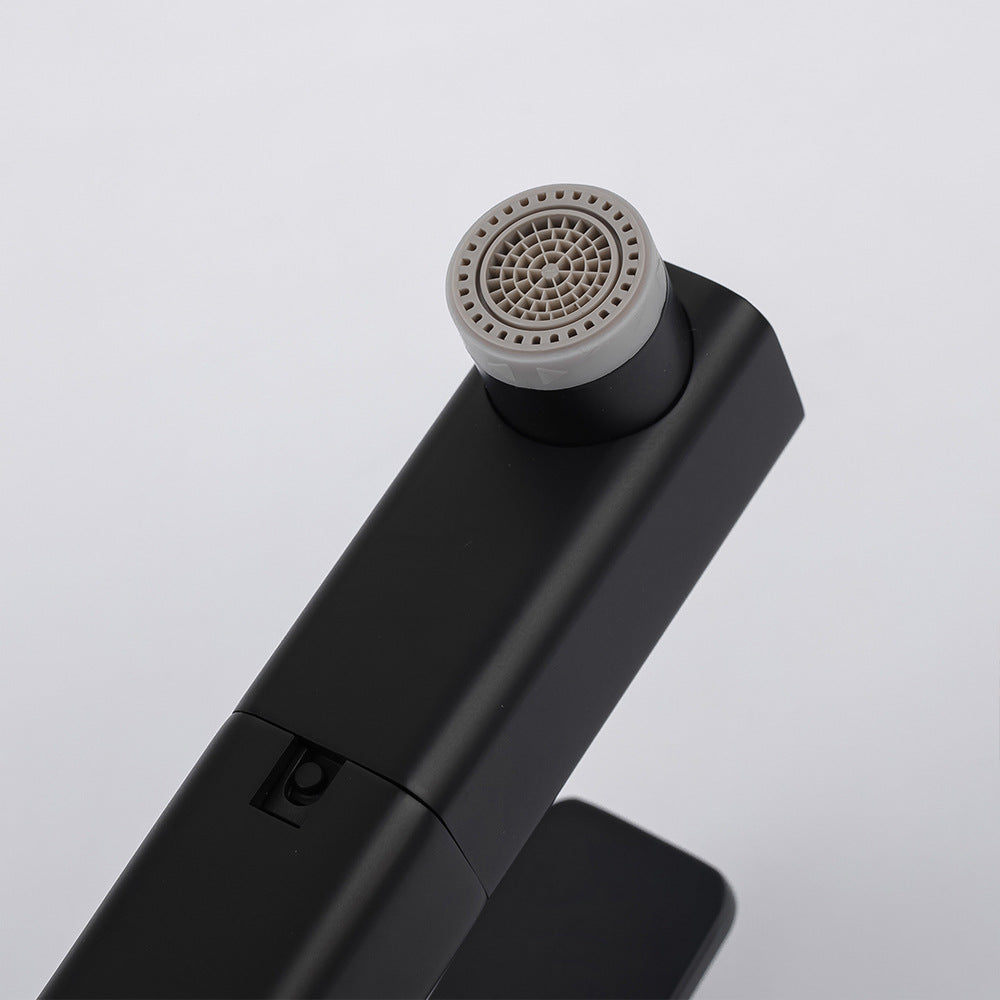 Eumtenr Full Brass Hot and Cold Water Pull Down Bathroom Faucet