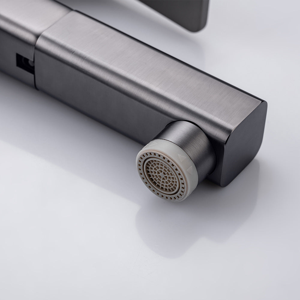 Eumtenr 1.5 GPM Single Handle Pre-Rinse Bathroom Faucet Suitable for Tall Body Basins