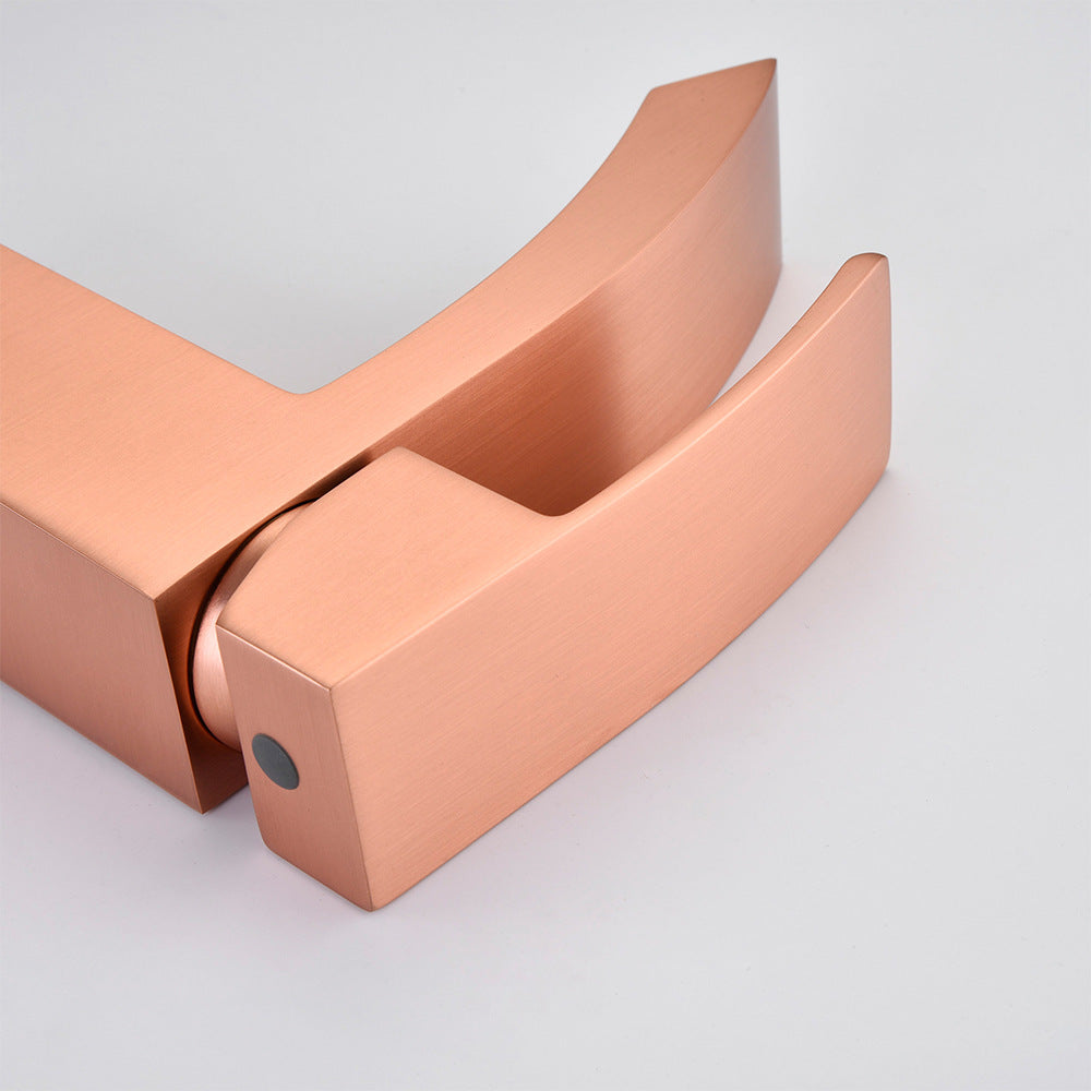 Brass Square Hot and Cold Water Bathroom Faucet