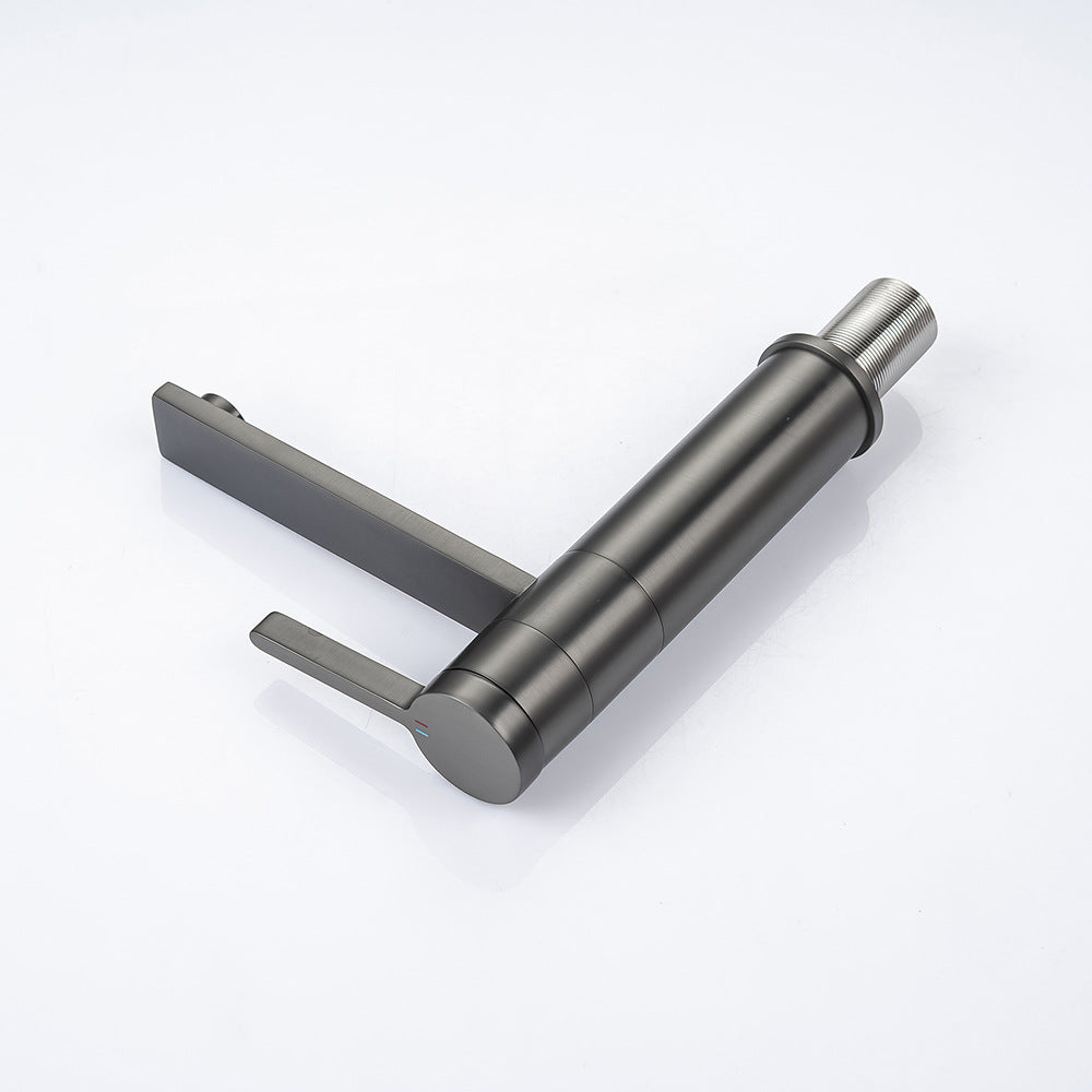 Brass Single-Handle Bathroom Sink Faucet - Polished Chrome