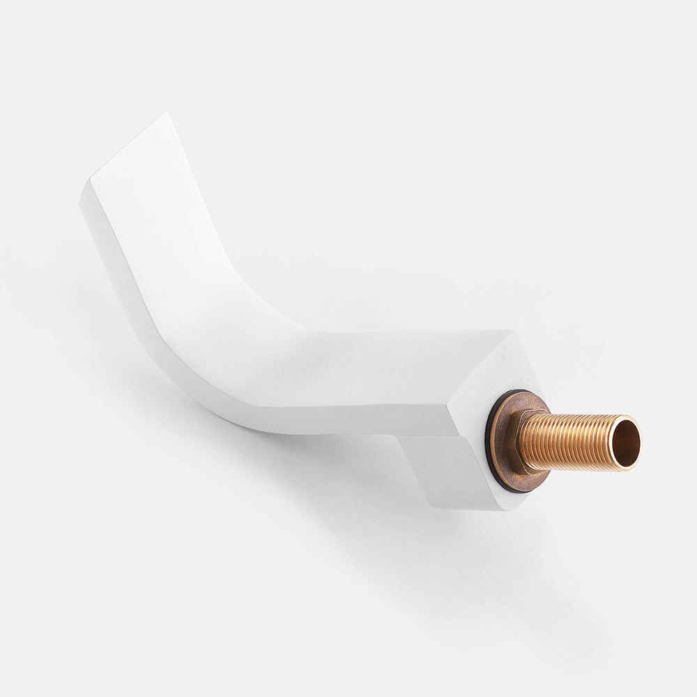 Brass Waterfall Basin Faucet with Dual Control of Cold and Hot Handles