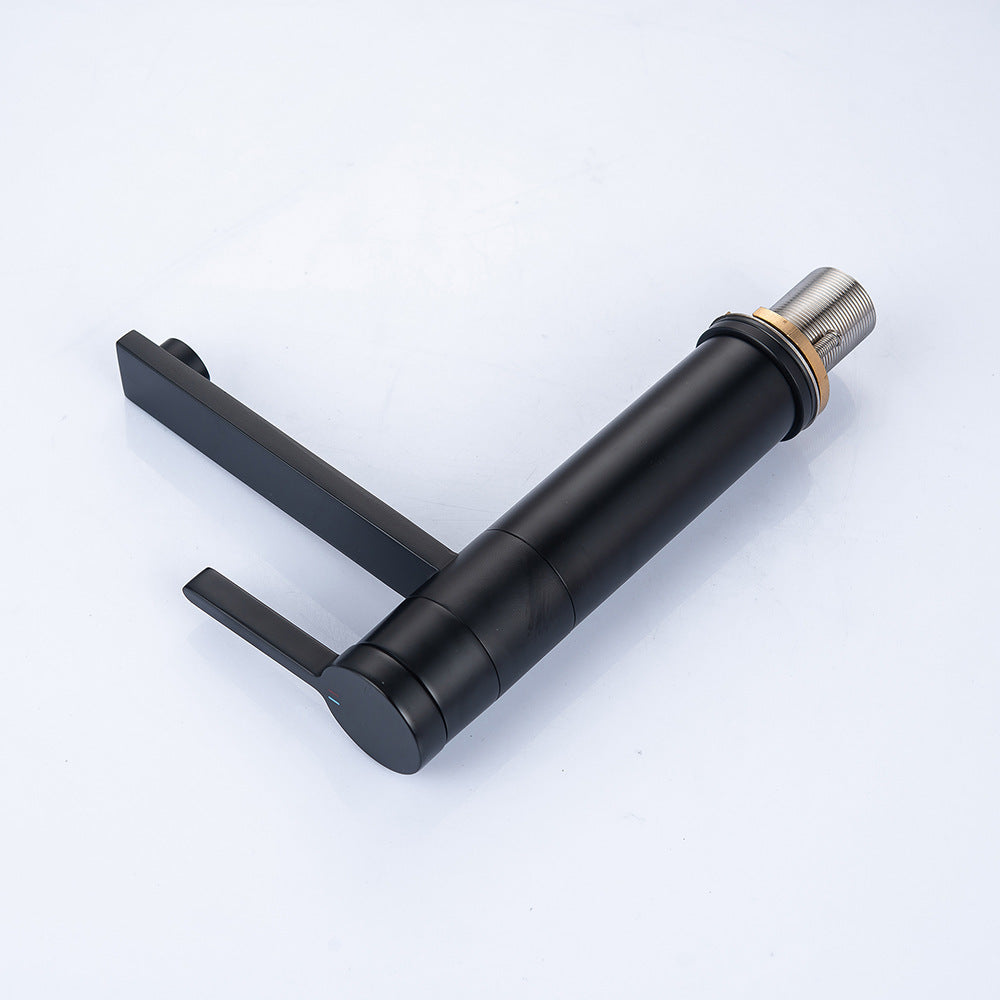 Brass Single-Handle Bathroom Sink Faucet - Polished Chrome