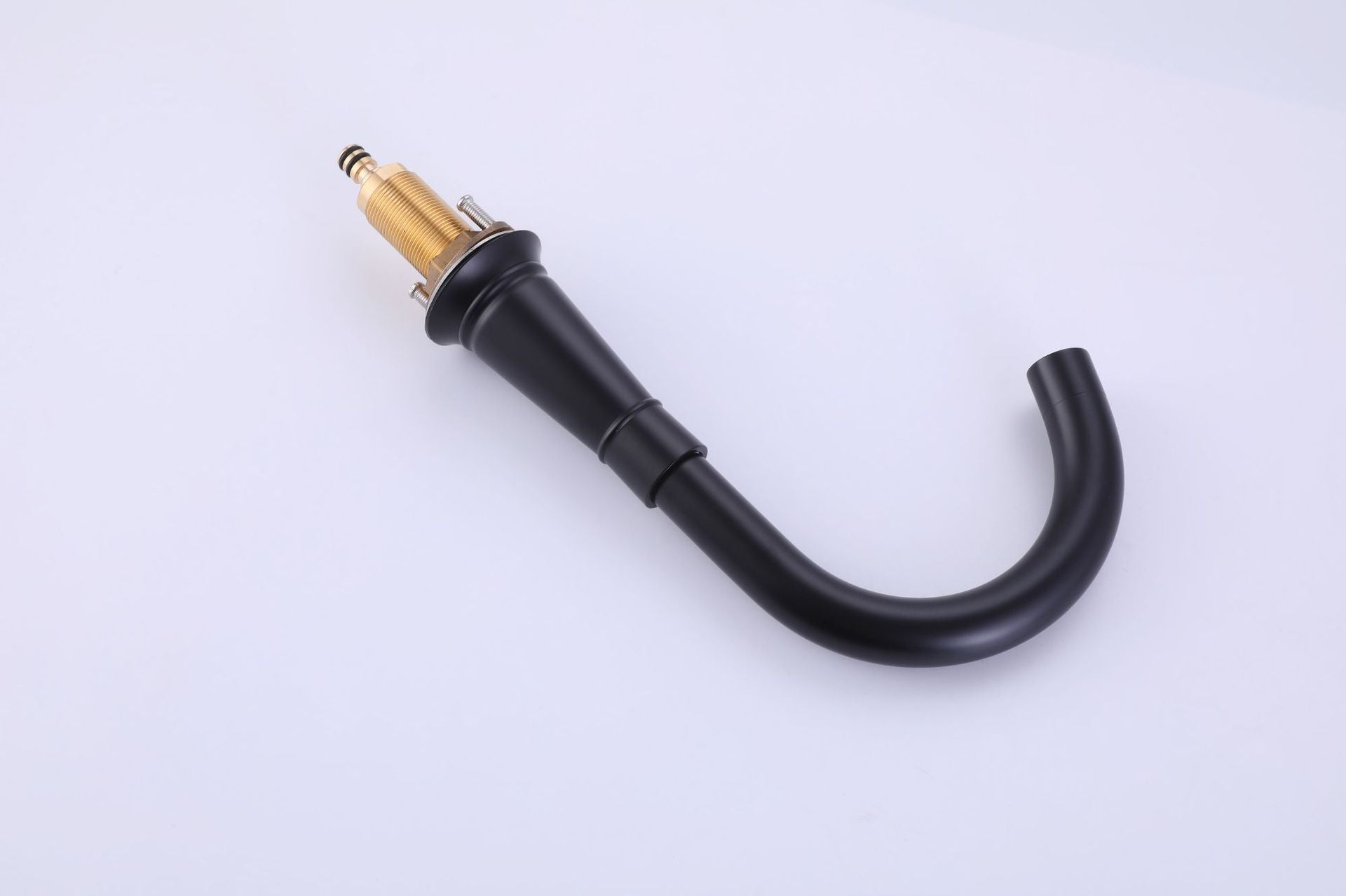 Full Brass Three Hole Faucet, Cold and Hot European Split Bathroom Faucet - Matte Black