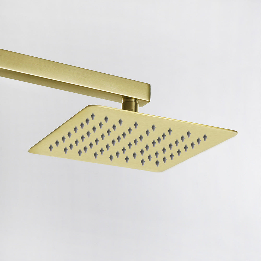 Eumtenr 8 Inch All Brass Shower with Dual Function Wall Mounted Shower Set