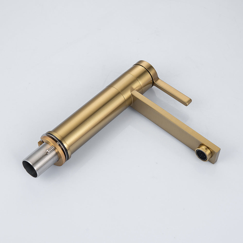 Brass Single-Handle Bathroom Sink Faucet - Polished Chrome