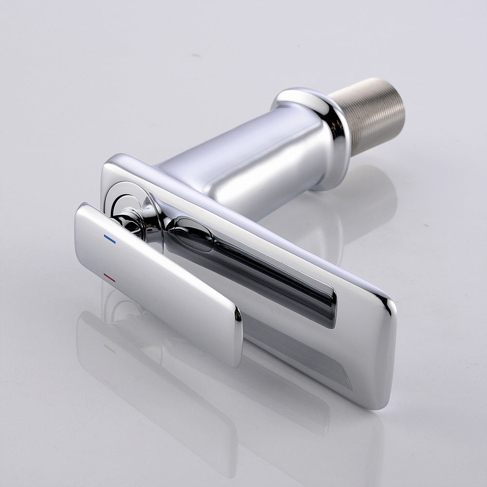 Modern Cold and Hot Single Handle Built-In Switch Bathroom Faucet