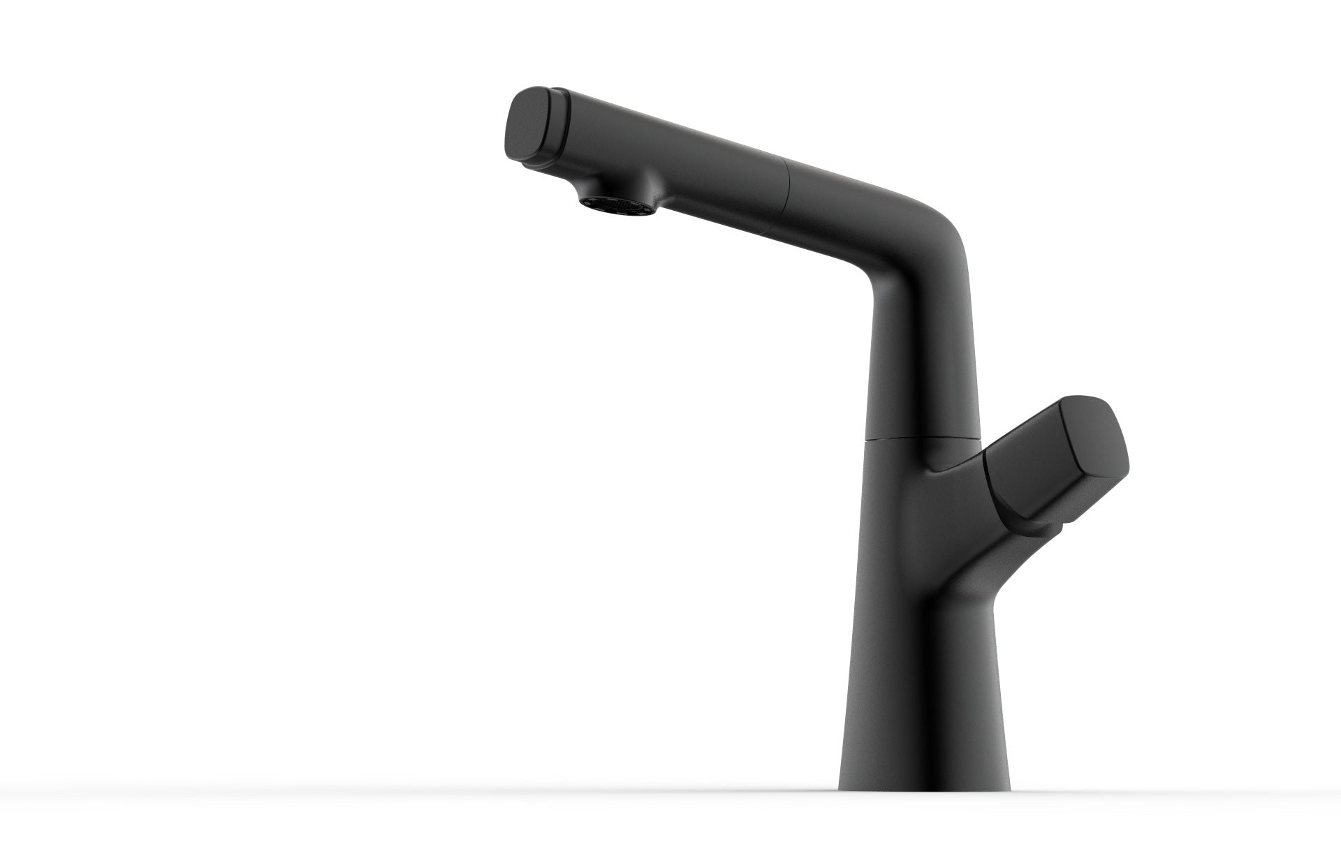 Full Brass Hot and Cold Water Lifting and Pull-Out Bathroom Faucet