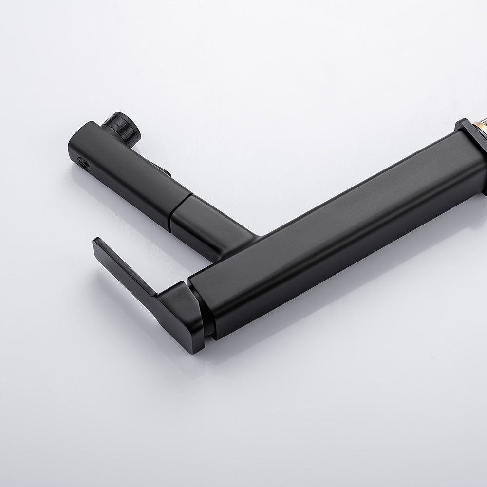 Single Handle Cold and Hot Water Bathroom Faucet Suitable for Tall Body Basins