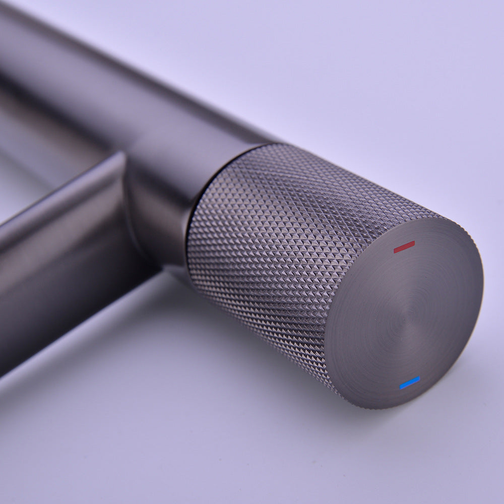 Eumtenr Counter Basin Single Handle Hot and Cold Bathroom Faucet - High End