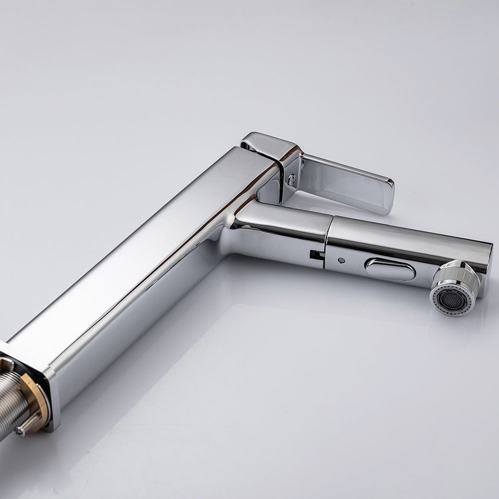 Single Handle Cold and Hot Water Bathroom Faucet Suitable for Tall Body Basins