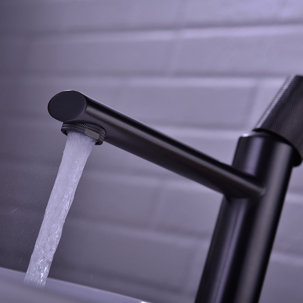 Eumtenr Counter Basin Single Handle Hot and Cold Bathroom Faucet - High End