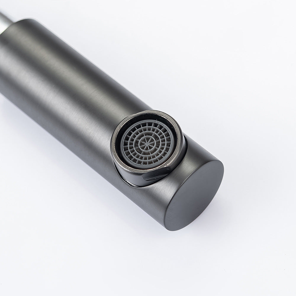 Eumtenr 1.5 GPM Single Hole Pre-Rinse Bathroom Faucet with Pull Down Sprayer