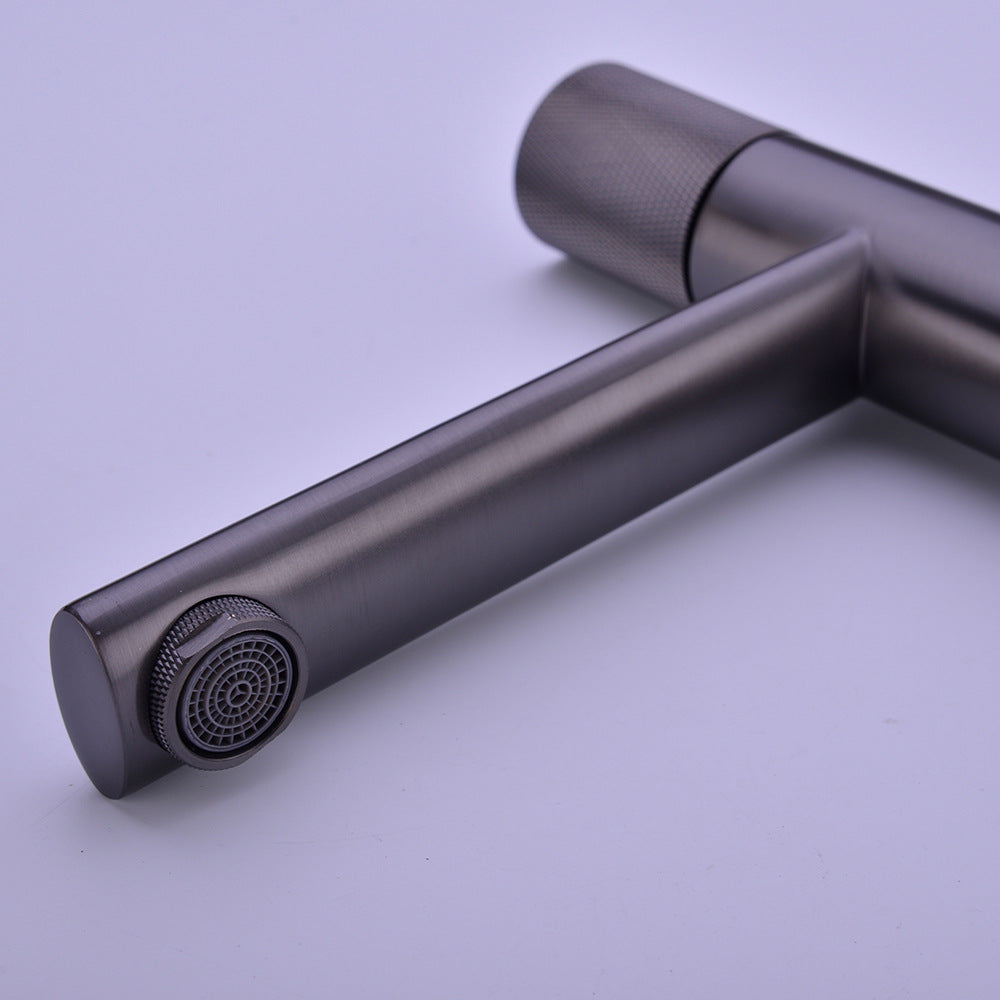 Eumtenr Counter Basin Single Handle Hot and Cold Bathroom Faucet - High End