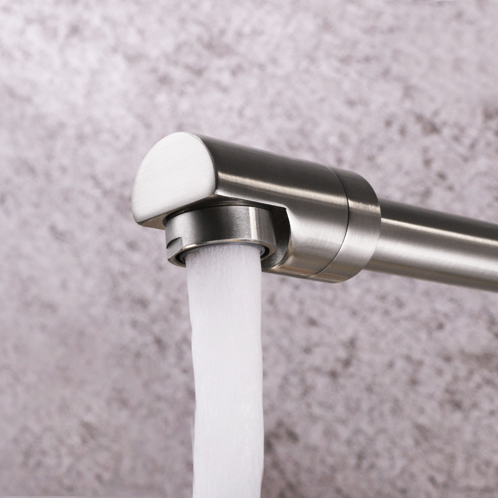 Full Brass Folding Dual Purpose Kitchen Faucet for Water Purification