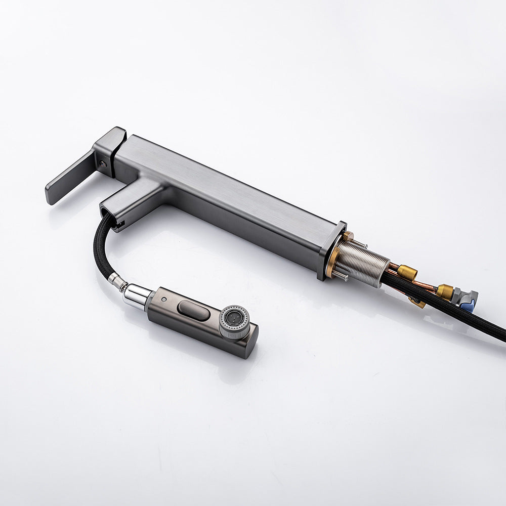 Single Handle Cold and Hot Water Bathroom Faucet Suitable for Tall Body Basins