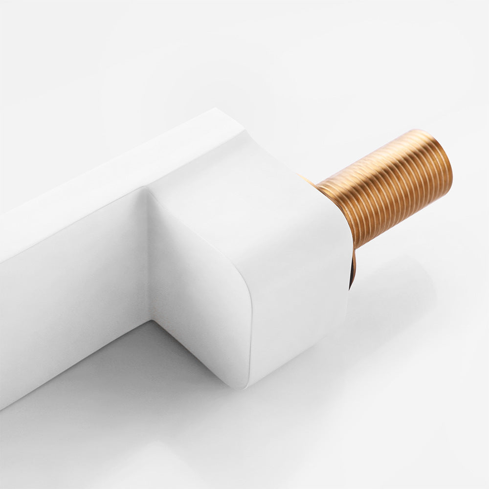 Brass Waterfall Basin Faucet with Dual Control of Cold and Hot Handles