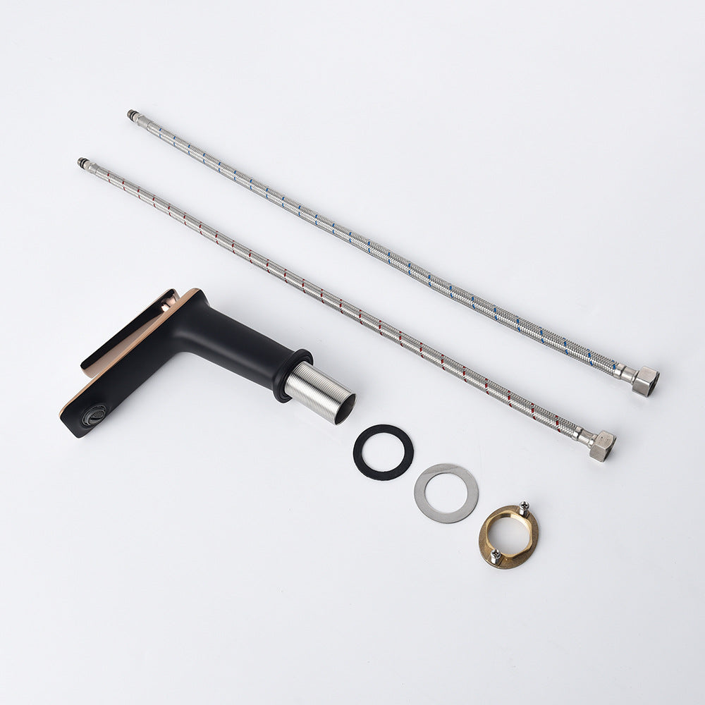 Modern Cold and Hot Single Handle Built-In Switch Bathroom Faucet