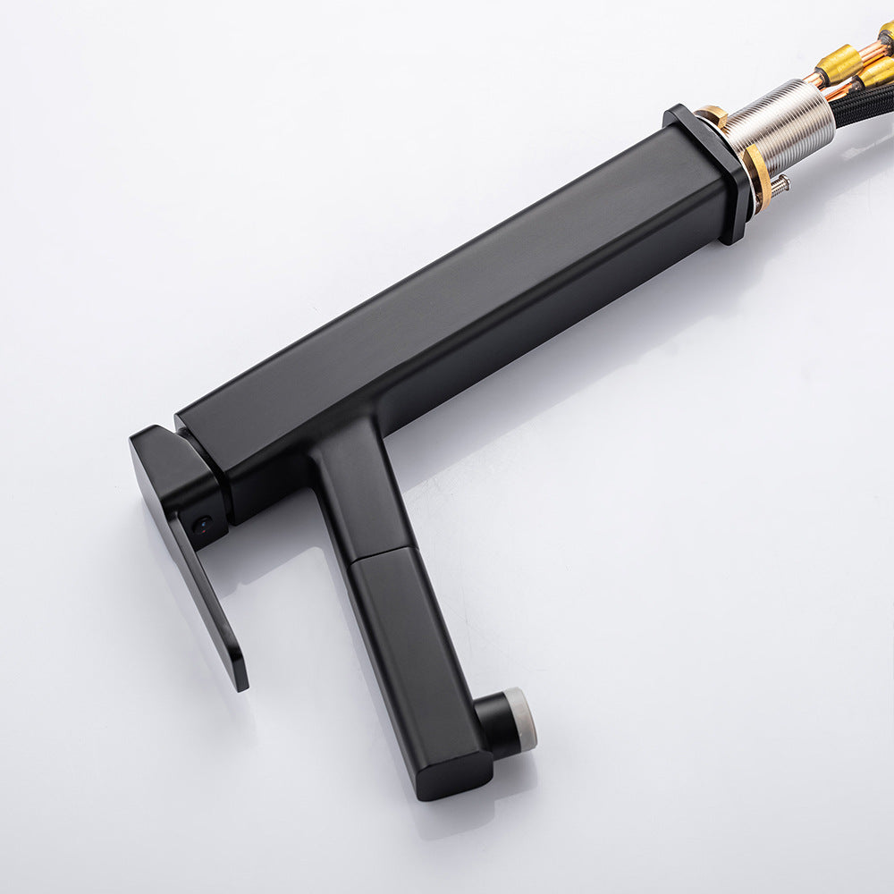 Eumtenr 1.5 GPM Single Handle Pre-Rinse Bathroom Faucet Suitable for Tall Body Basins