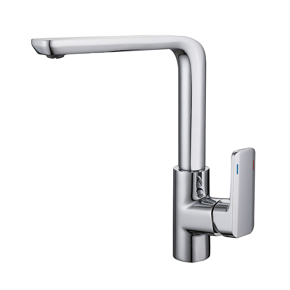 Eumtenr All Brass Cold and Hot Single Hole Kitchen Faucet