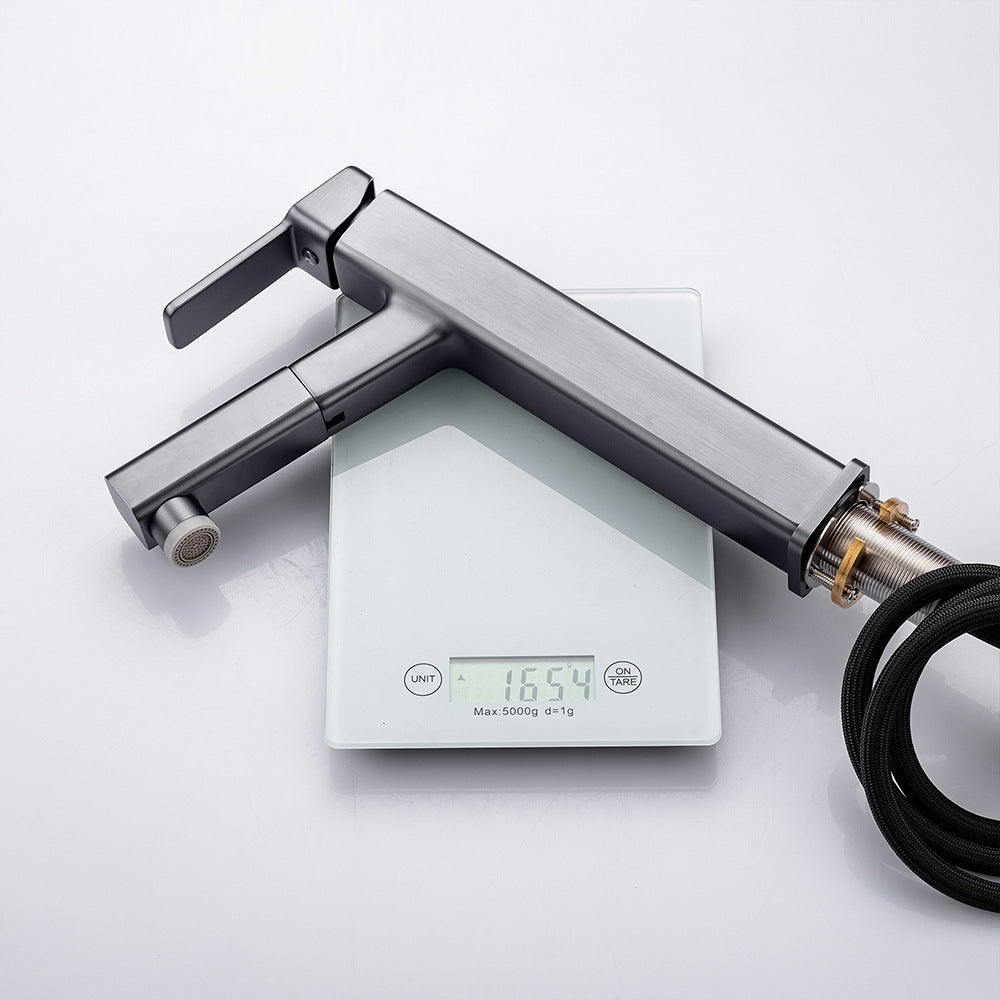 Eumtenr 1.5 GPM Single Handle Pre-Rinse Bathroom Faucet Suitable for Tall Body Basins